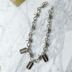 Razor Blades Necklace Chain